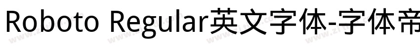 Roboto Regular英文字体字体转换
